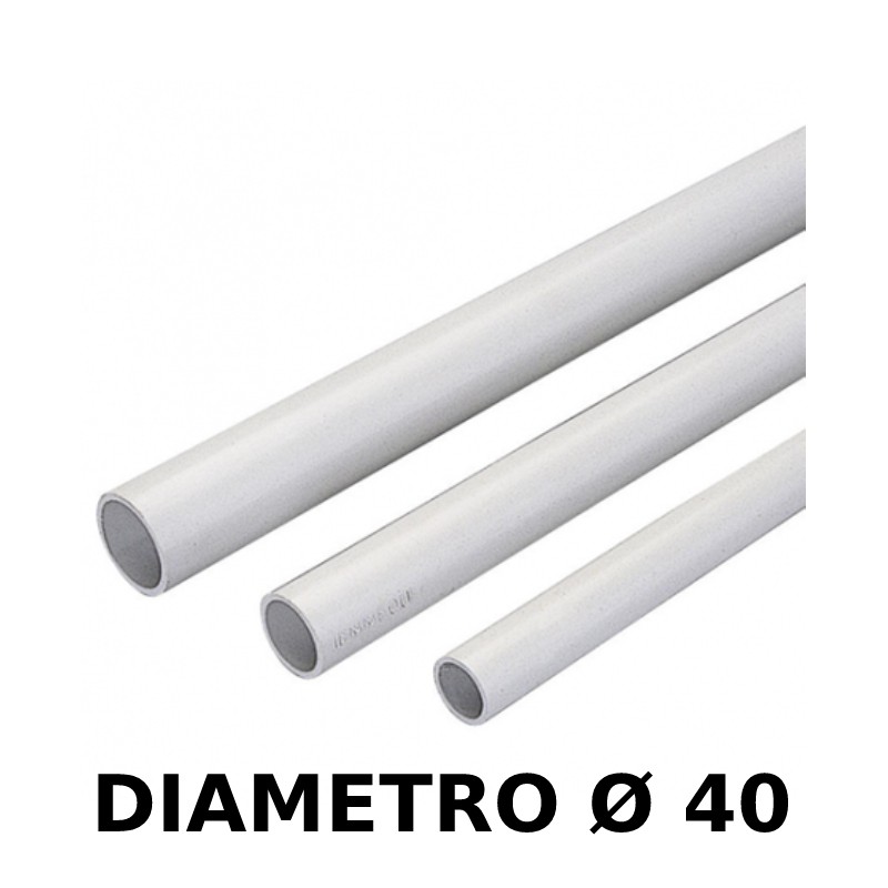 DIELETTRIX TUBO RIGIDO PVC D40 3MT - SKU: TG1540M